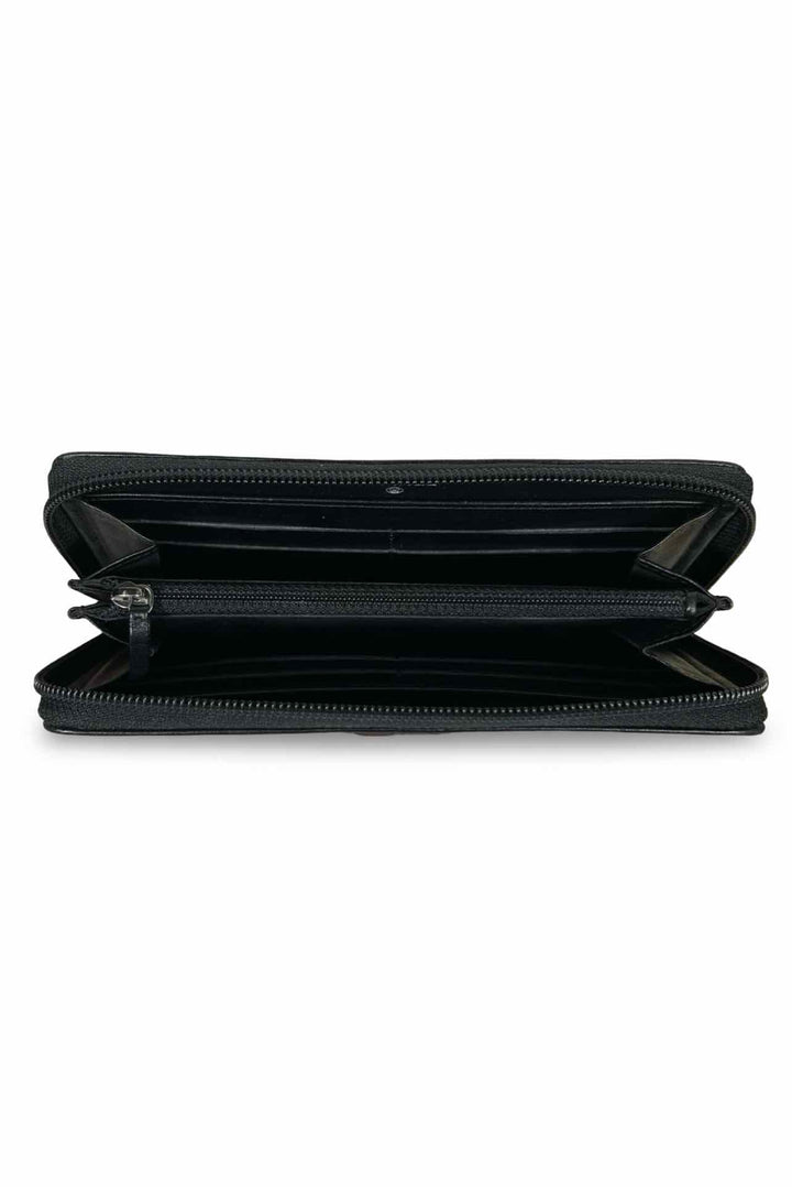 Chanel Boy Zip Around Chevron Wallet