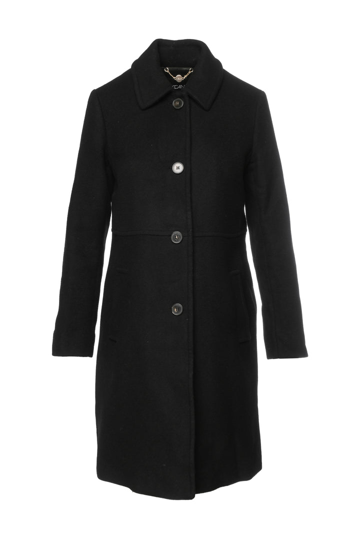 Marccain Size 2 Virgin Wool-Blend Midi Coat