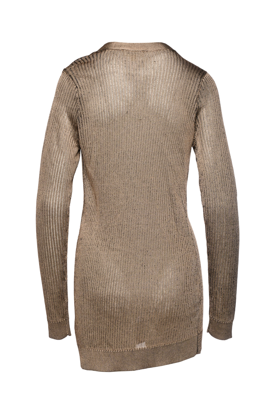 L'Agence Size M Metallic Long Cardigan