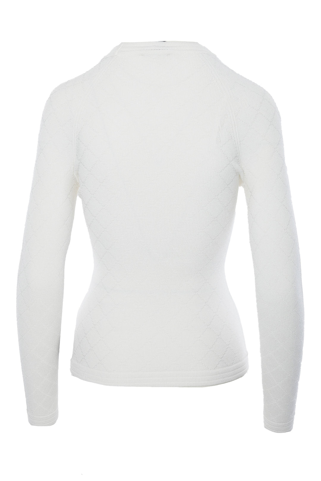 Balmain Size 34 Diamond Knit Long Sleeve Tops