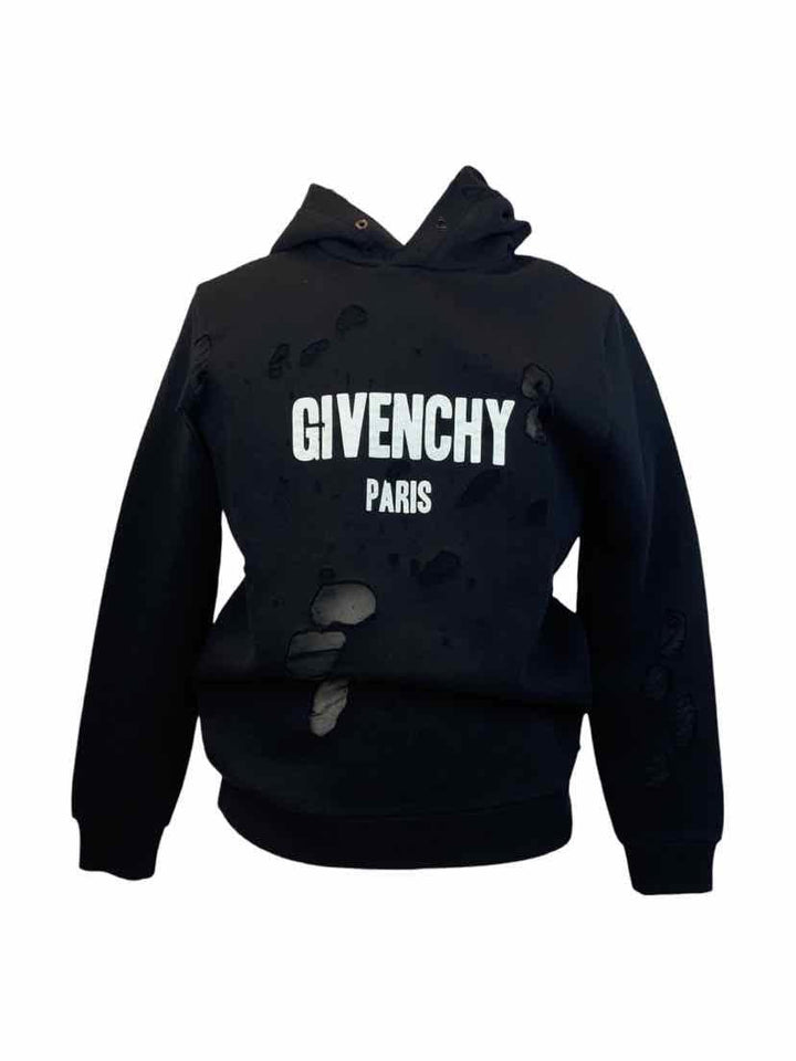 Givenchy Size S Destroyed Logo Hoodie