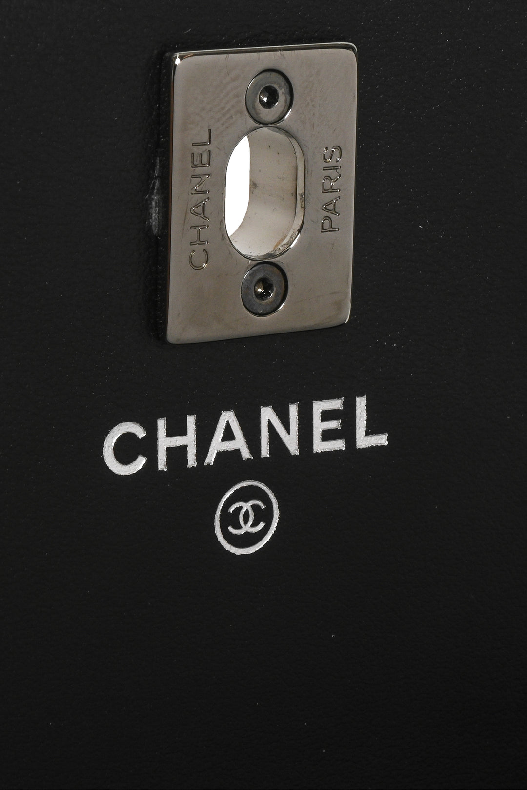 Chanel Shiny Crumpled Calfskin Crystal Quilted Precious Handle Clutch