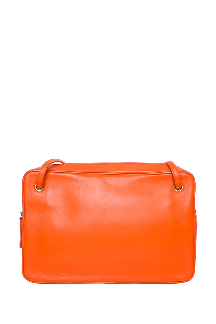 Celine 2012 Nappa Side Lock Dragonne Shoulder Bag