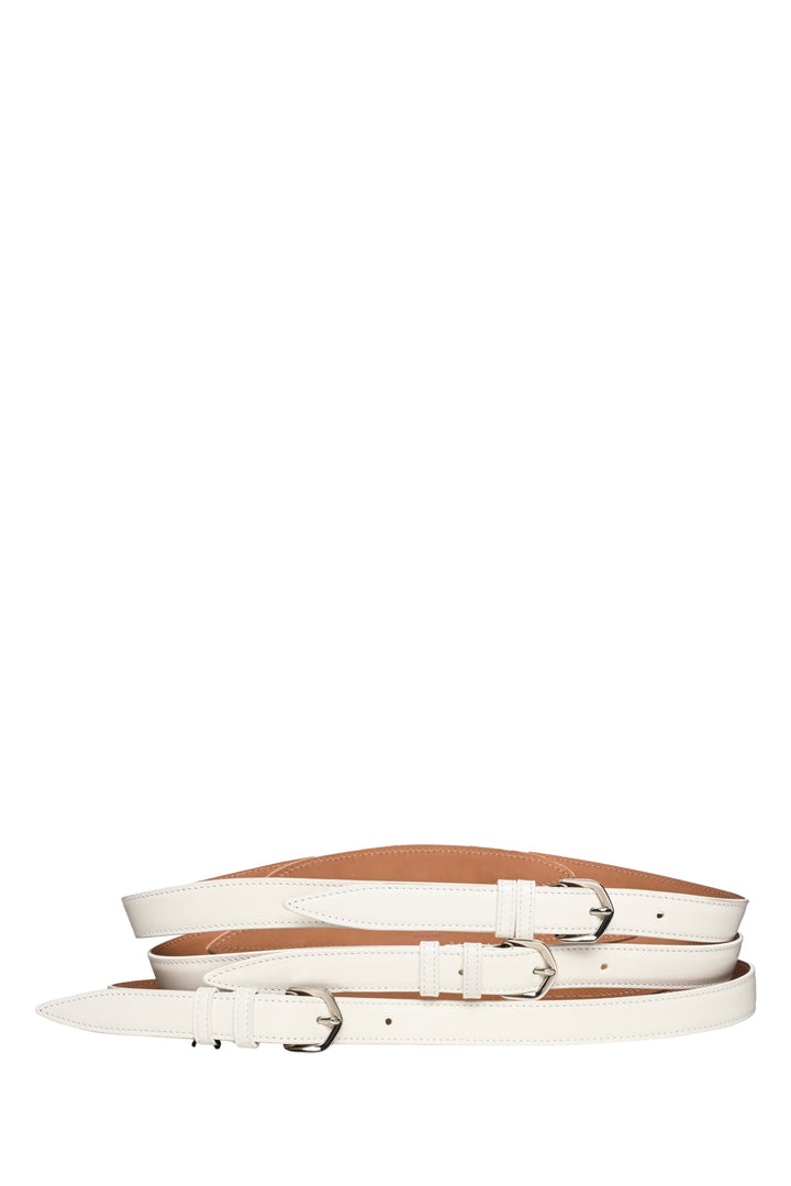 Alaia Size 0 Multi Buckle Leather Belt