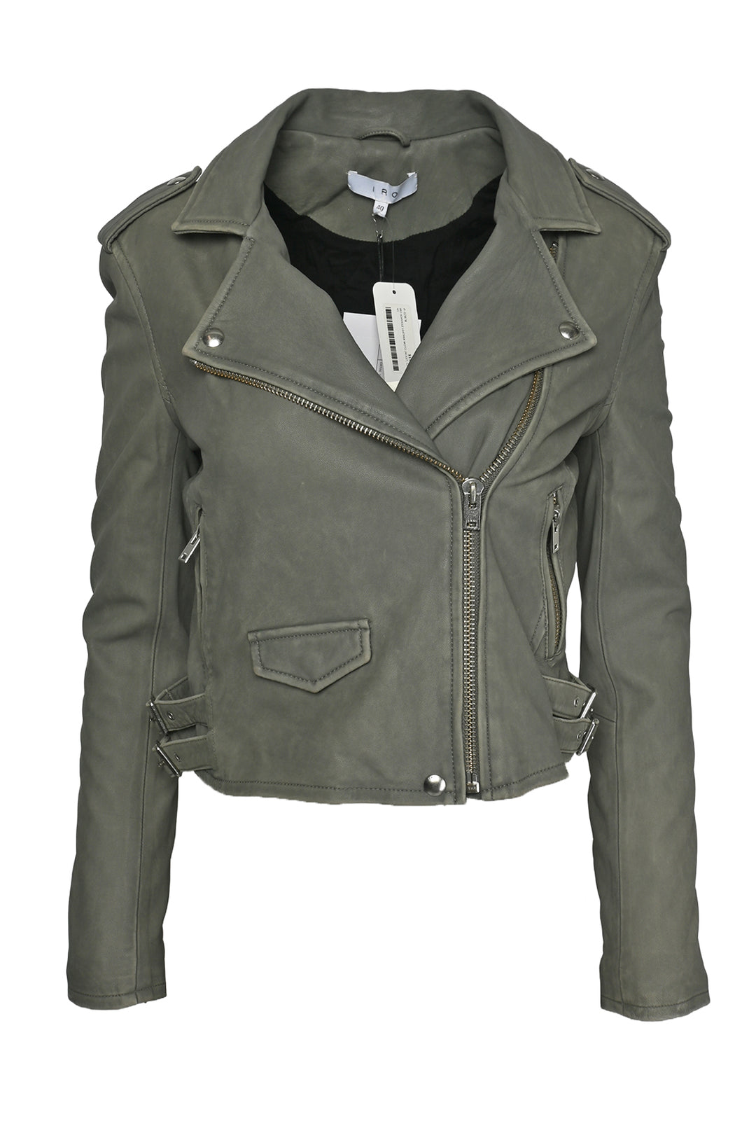 Iro Size 40 Ashville Leather Moto Jacket