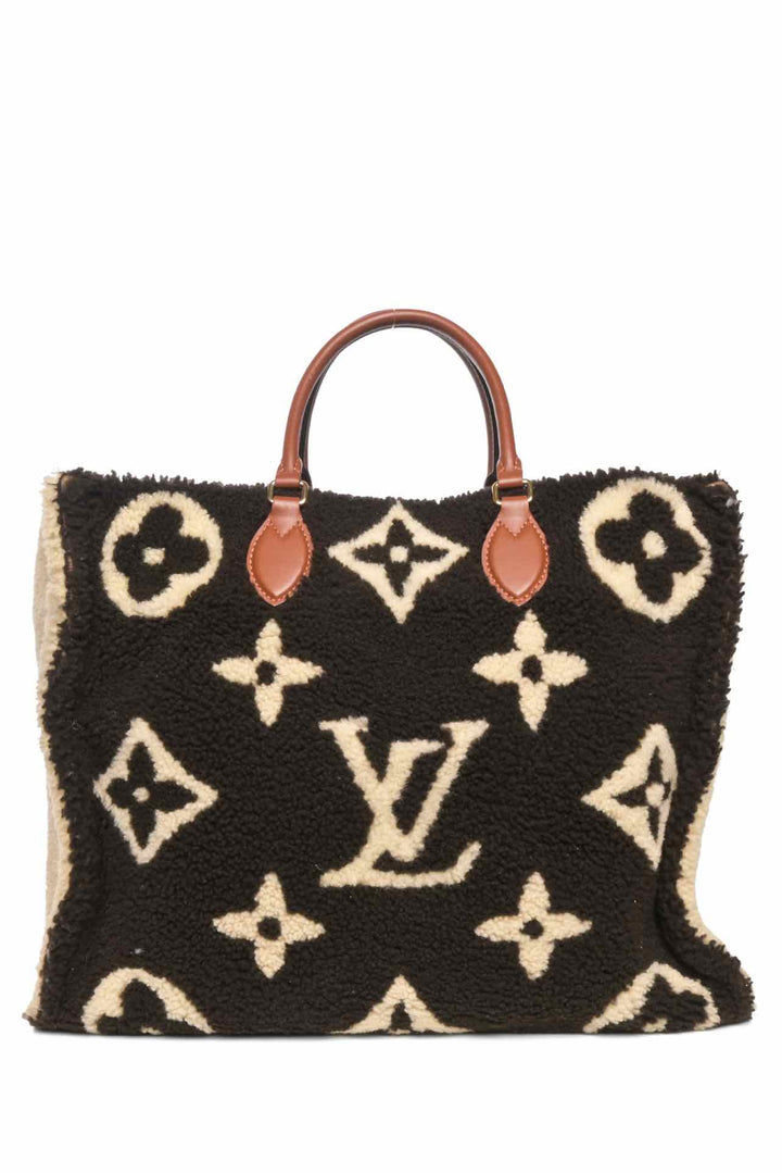 Louis Vuitton Limited Edition Monogram Fleece Teddy Onthego GM Tote