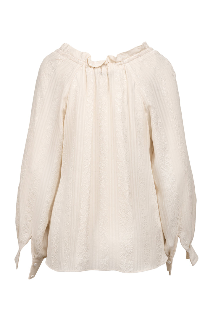 Co Collections Size XS Ruched Neck Floral Silk Tops