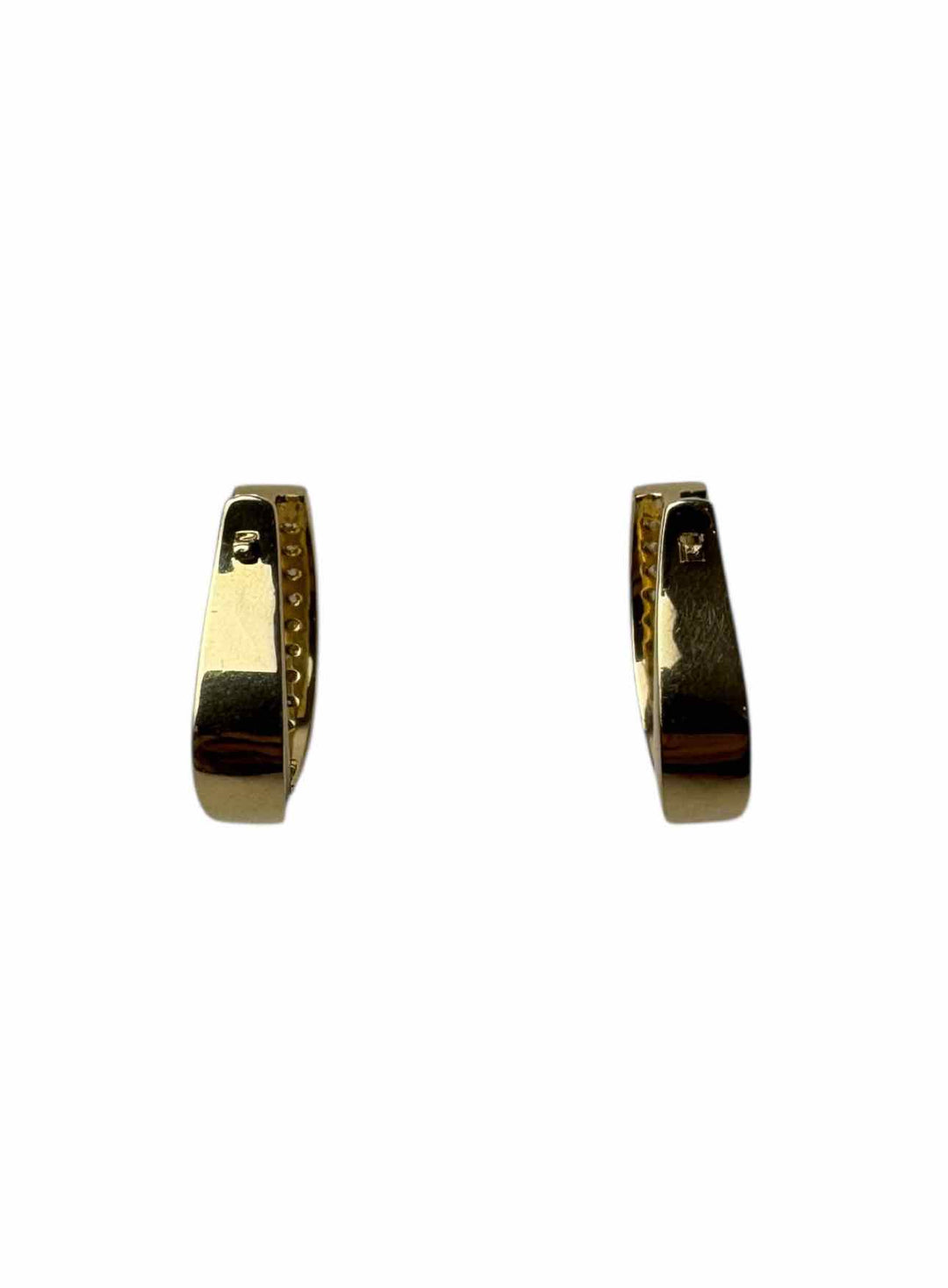 14K Diamond Hoop Earrings