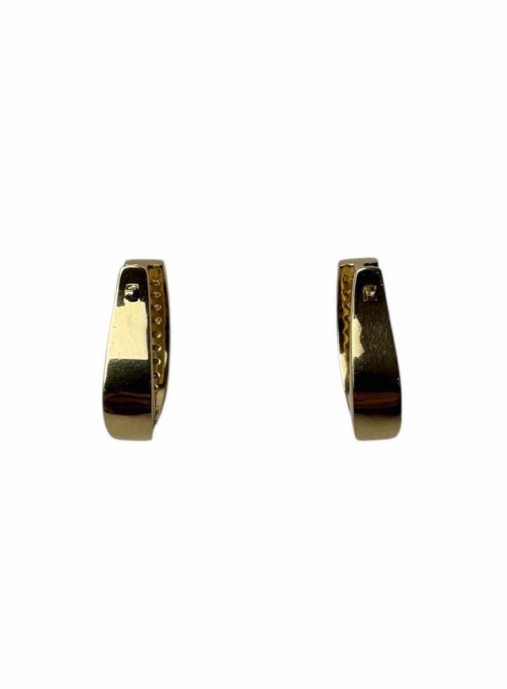 14K Diamond Hoop Earrings
