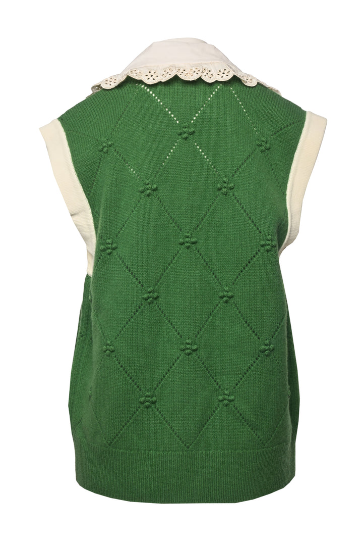 Sandro Size 1 Hibiscus Sweater Vest