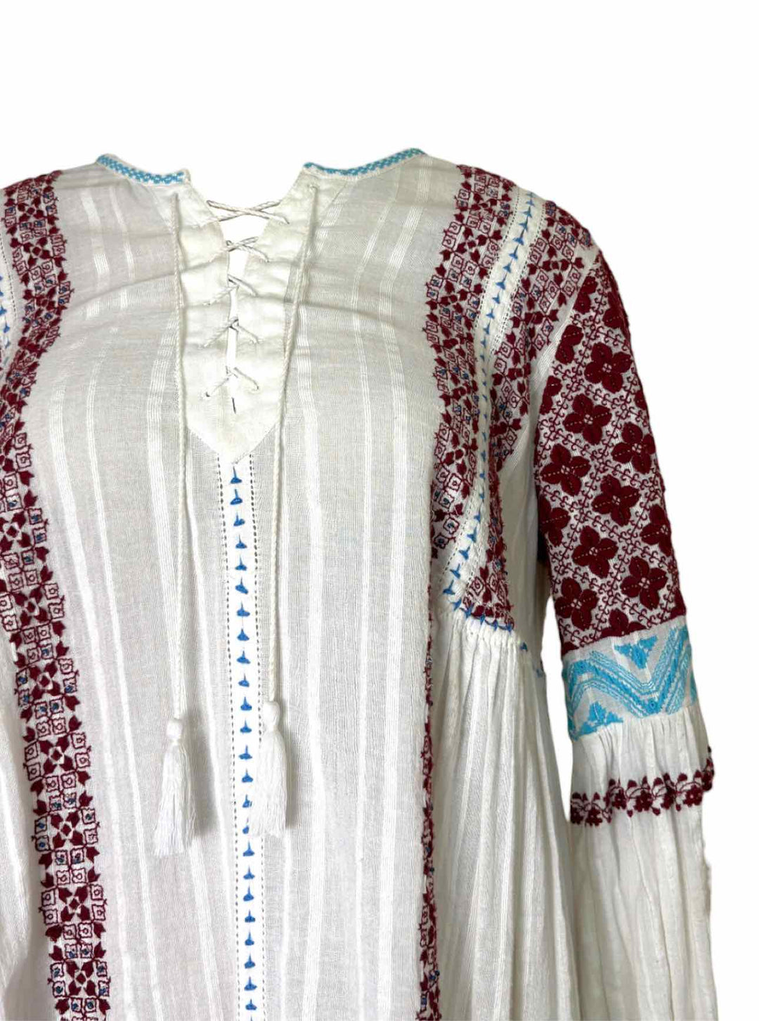 Ulla Johnson Size 4 Embroidered Cotton Dress