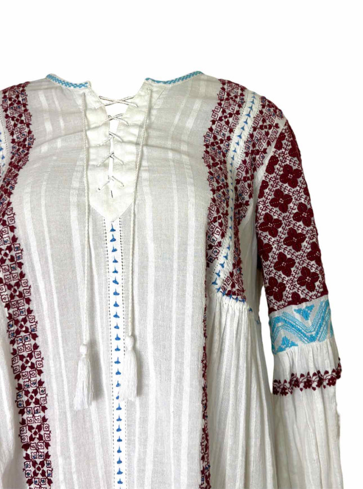 Ulla Johnson Size 4 Embroidered Cotton Dress