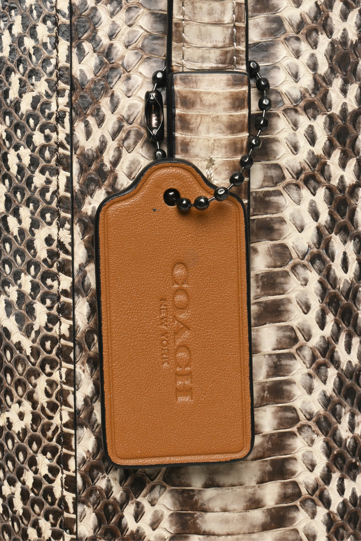 Coach Charlie Carryall Snakeskin Tote