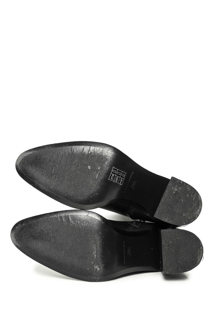 Alexander Wang Size 38.5 Gabi Cutout Leather Ankle Boots