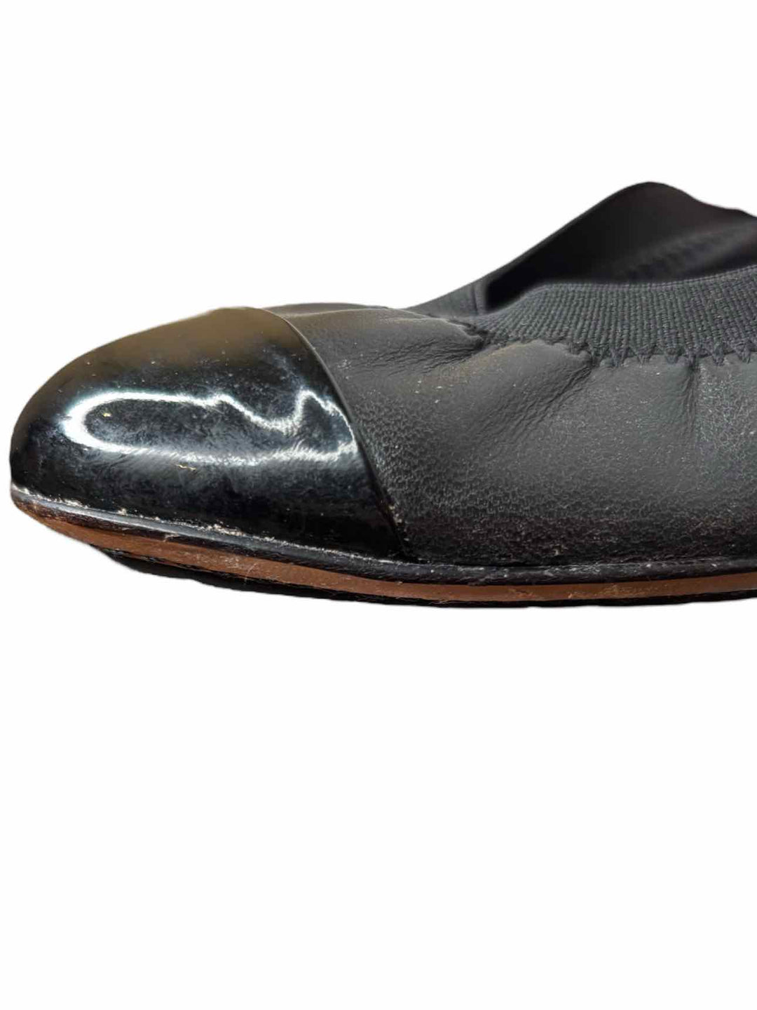 Chanel Elastic Leather Embroidered Size 40.5 Pumps