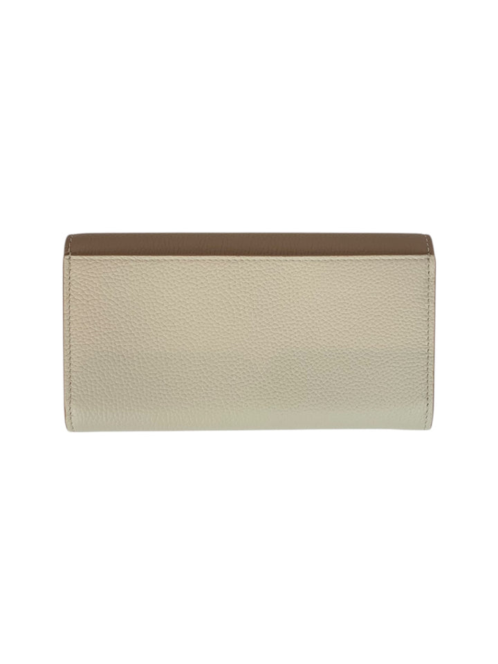 Burberry Tri-tone Grainy Leather TB Continental Wallet