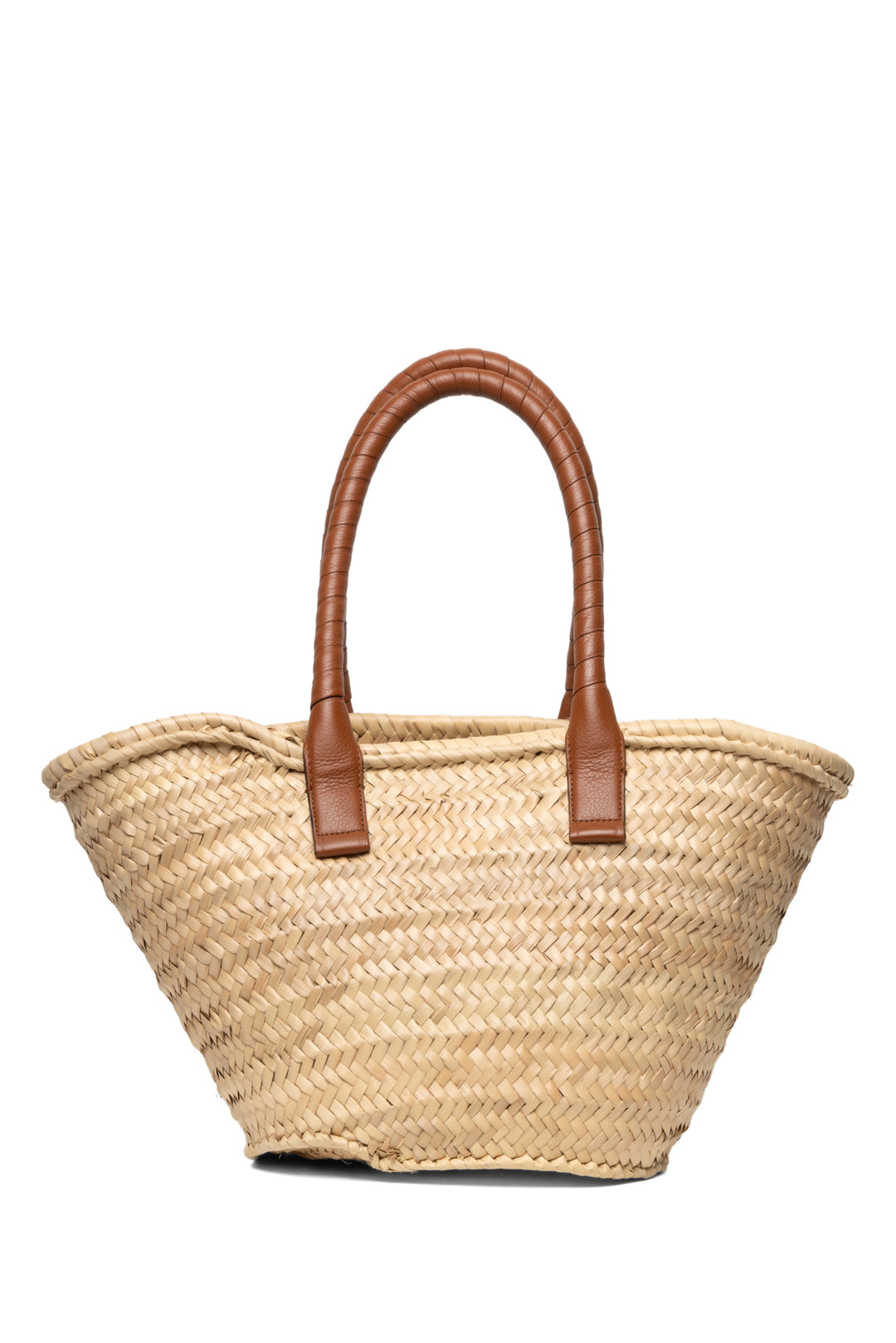 Chloe Raffia Calfskin Medium Marcie Basket Tote