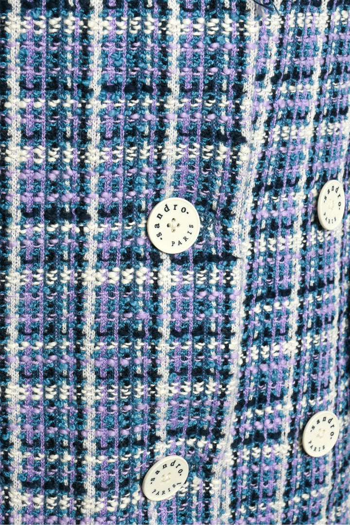 Sandro Size 34 Ludivine Tweed Mini Dress