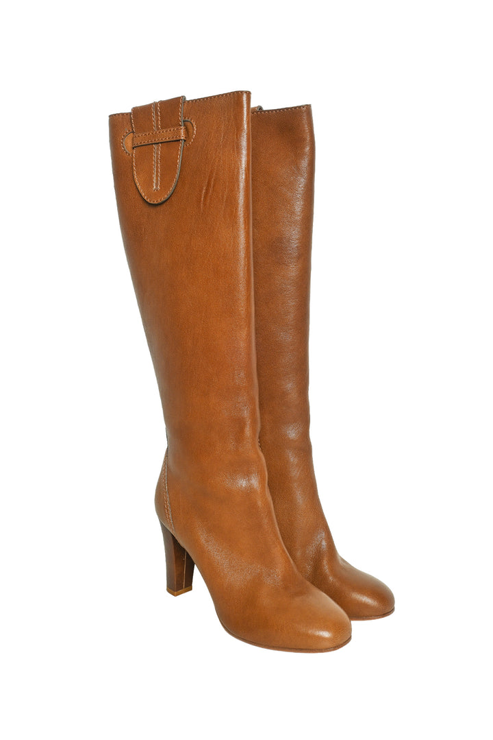 Chloe Size 40 Knee High Leather Boots