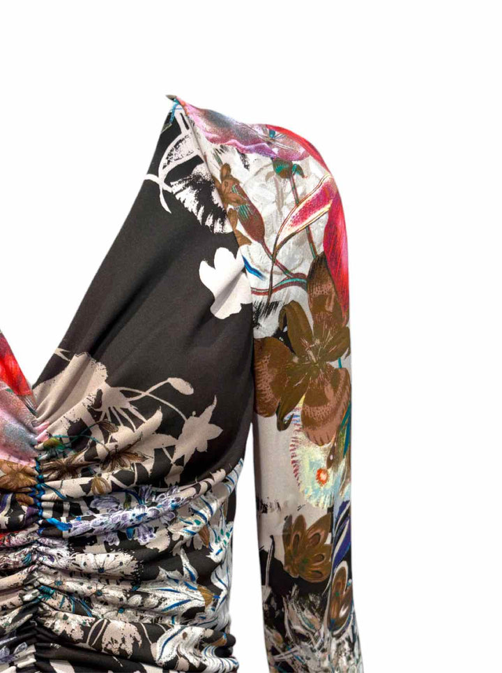 Etro Size 44 Floral Poly Dress