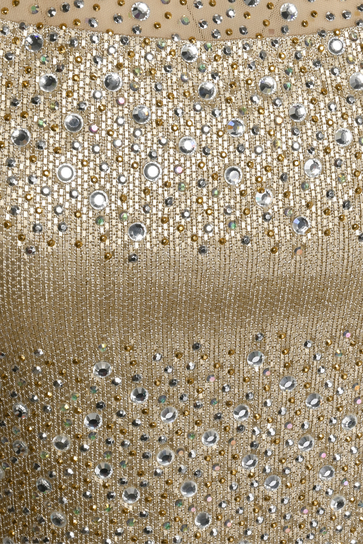 St. John Size 2 Embellished Mesh Sleeveless Gown