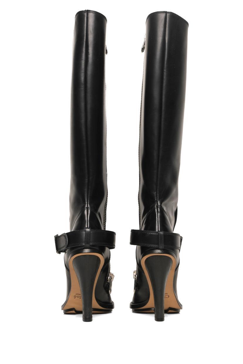 Chloe Size 40 Knee High Leather Boots