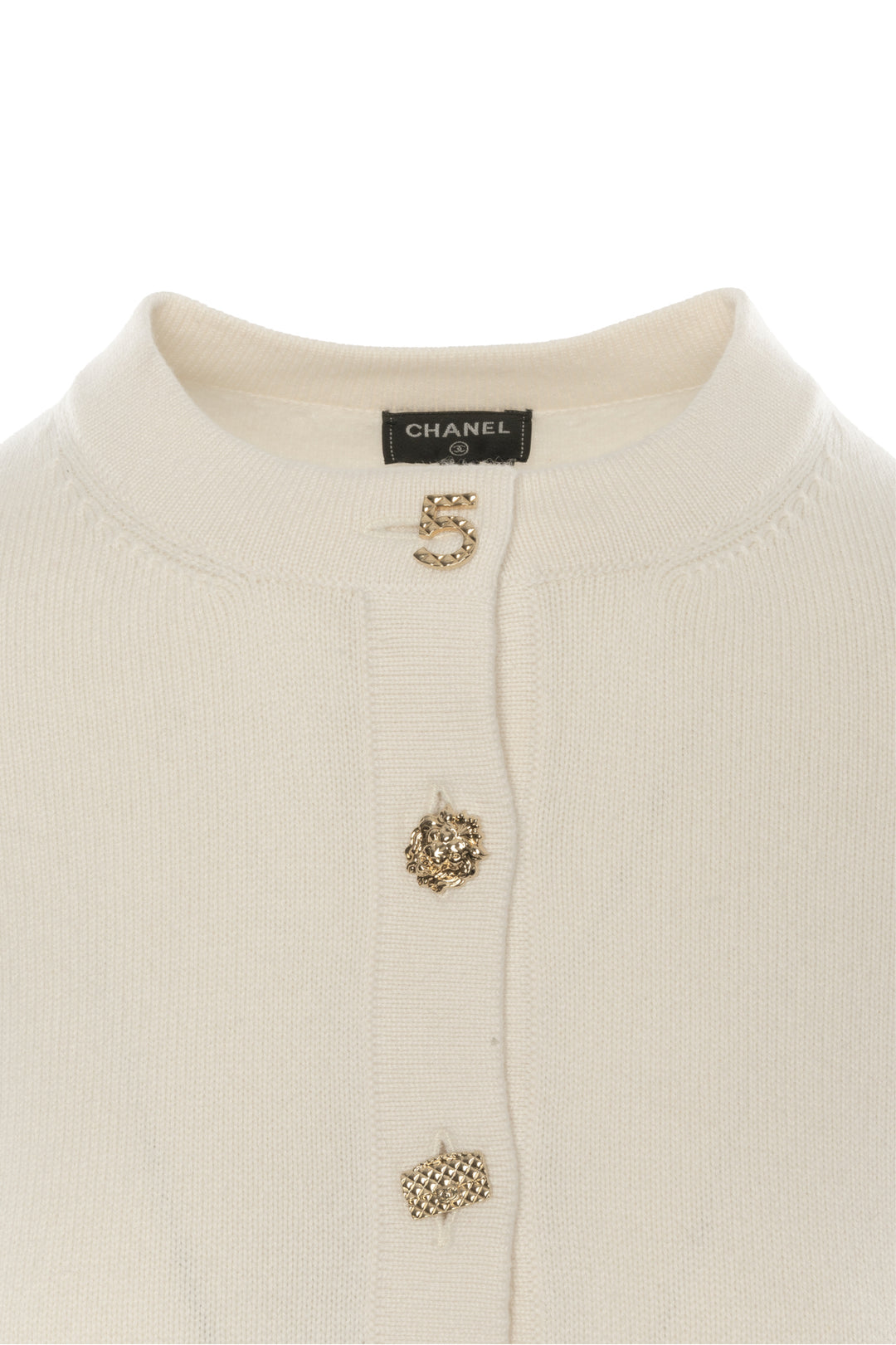 Chanel Size 36 2022 Lucky Charms Cropped Cashmere Cardigan