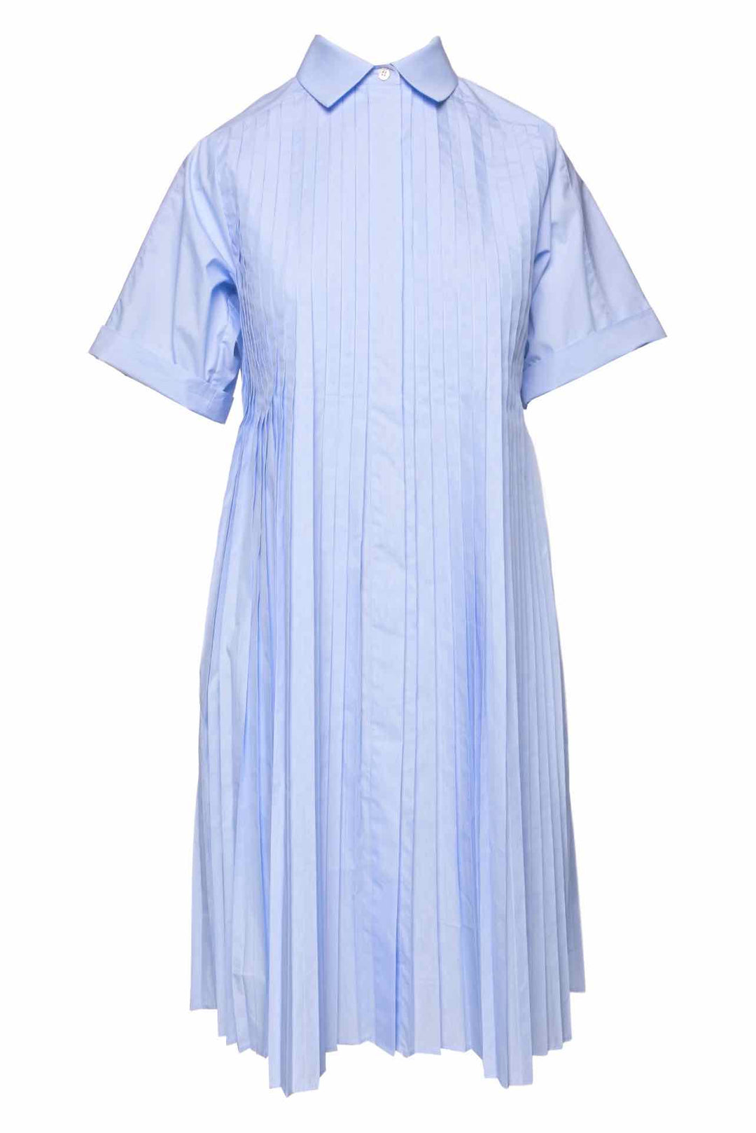 Lafayette 148 Size XS Pleated Pinstripe Dress - Luxury Used Designer Dresses 