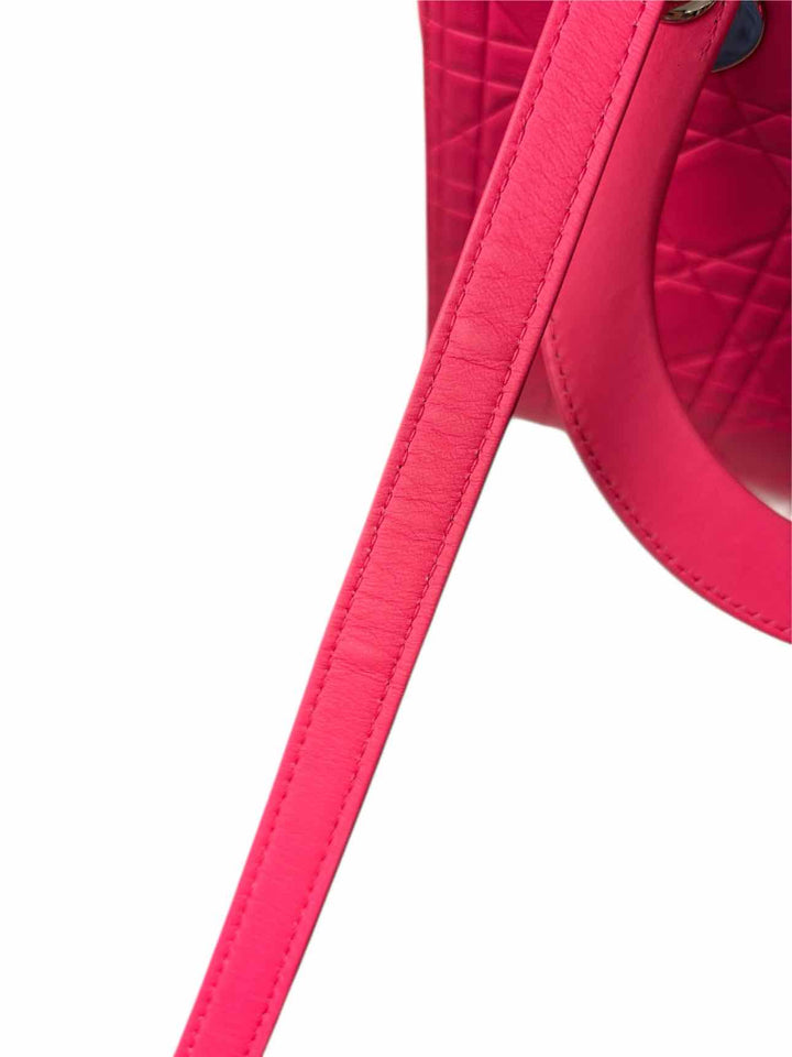 Dior 2013 Ultra Matte Calfskin Cannage Medium Lady Dior Tote