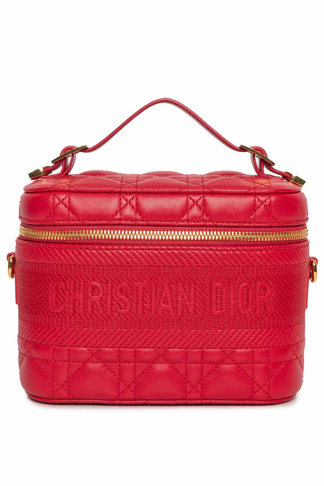 Dior Lambskin Cannage Small Diortravel Vanity Case