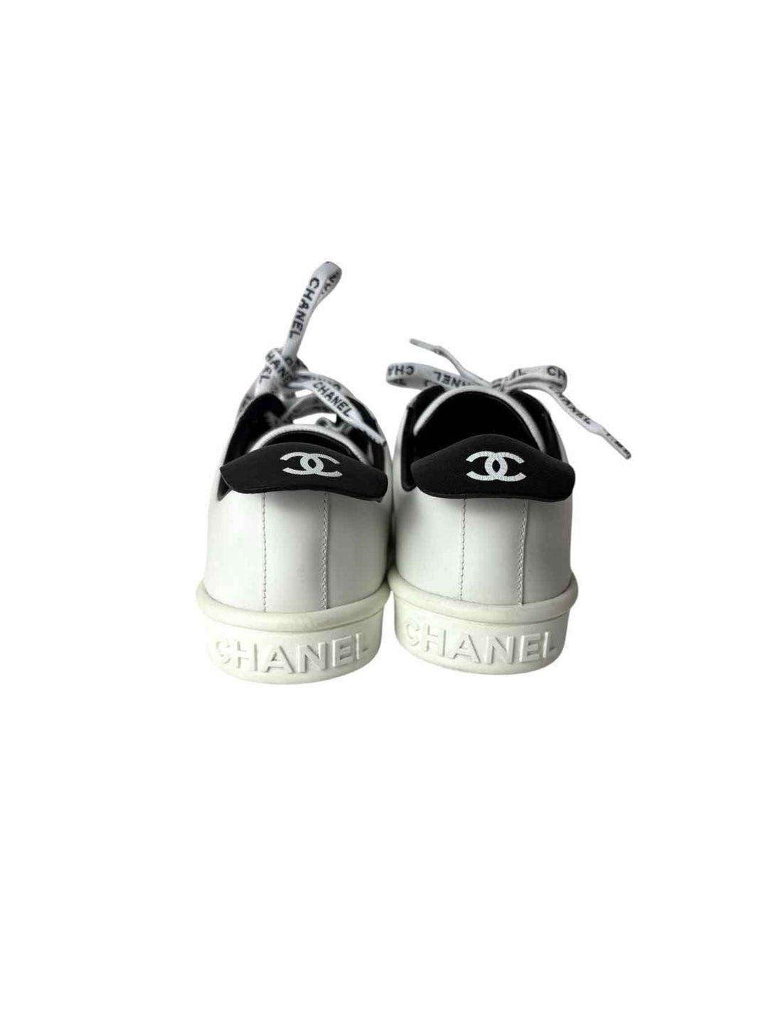 Chanel Leather Logo  Size 36.5 Sneaker