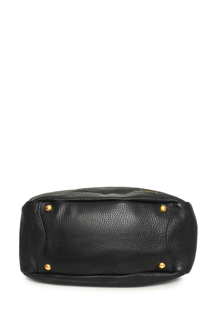 Prada Vitello Daino Leather Side Pocket Hobo