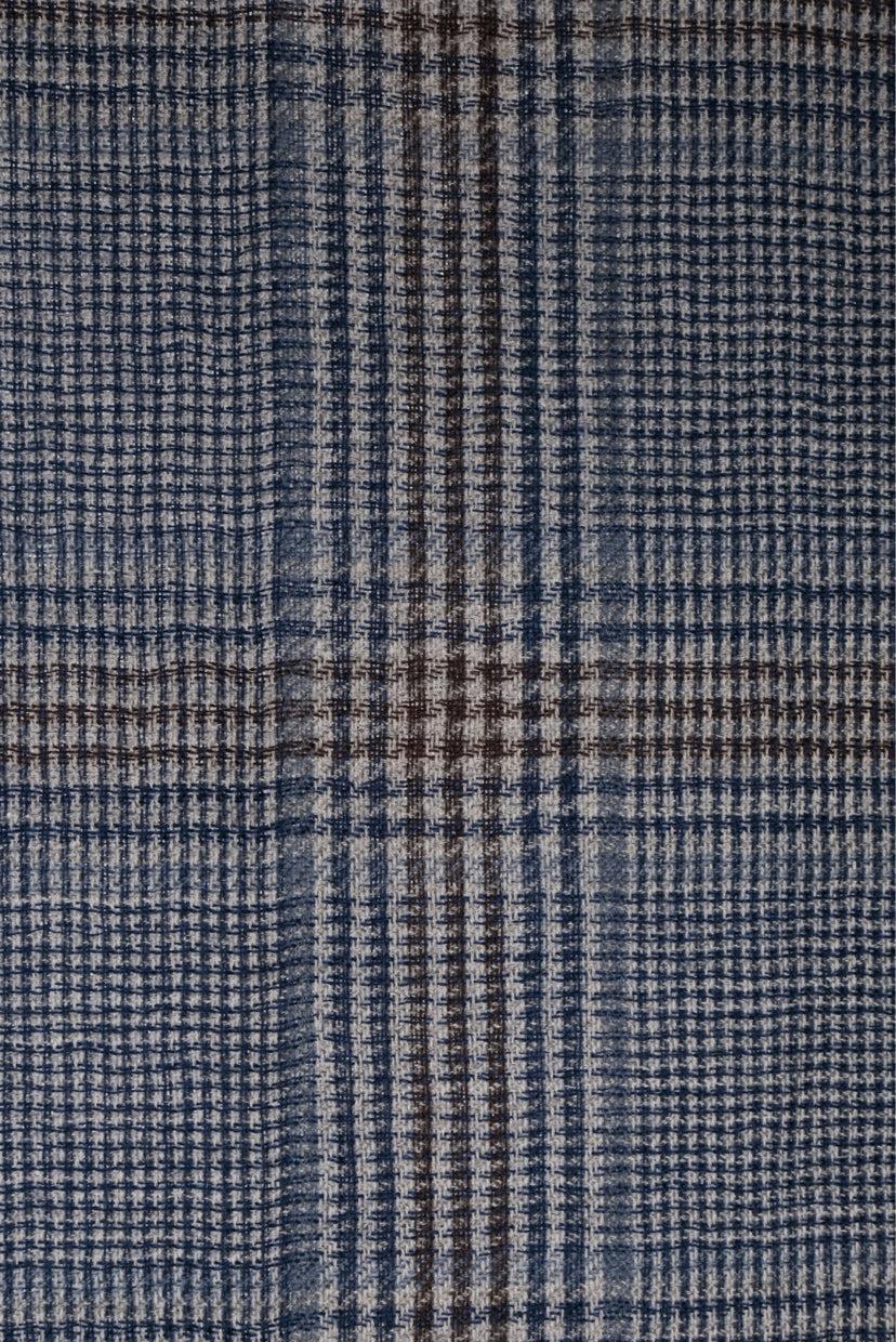 Loro Piana Houndstooth Frayed Cashmere Scarf