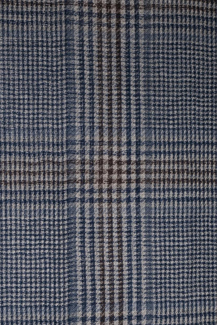 Loro Piana Houndstooth Frayed Cashmere Scarf