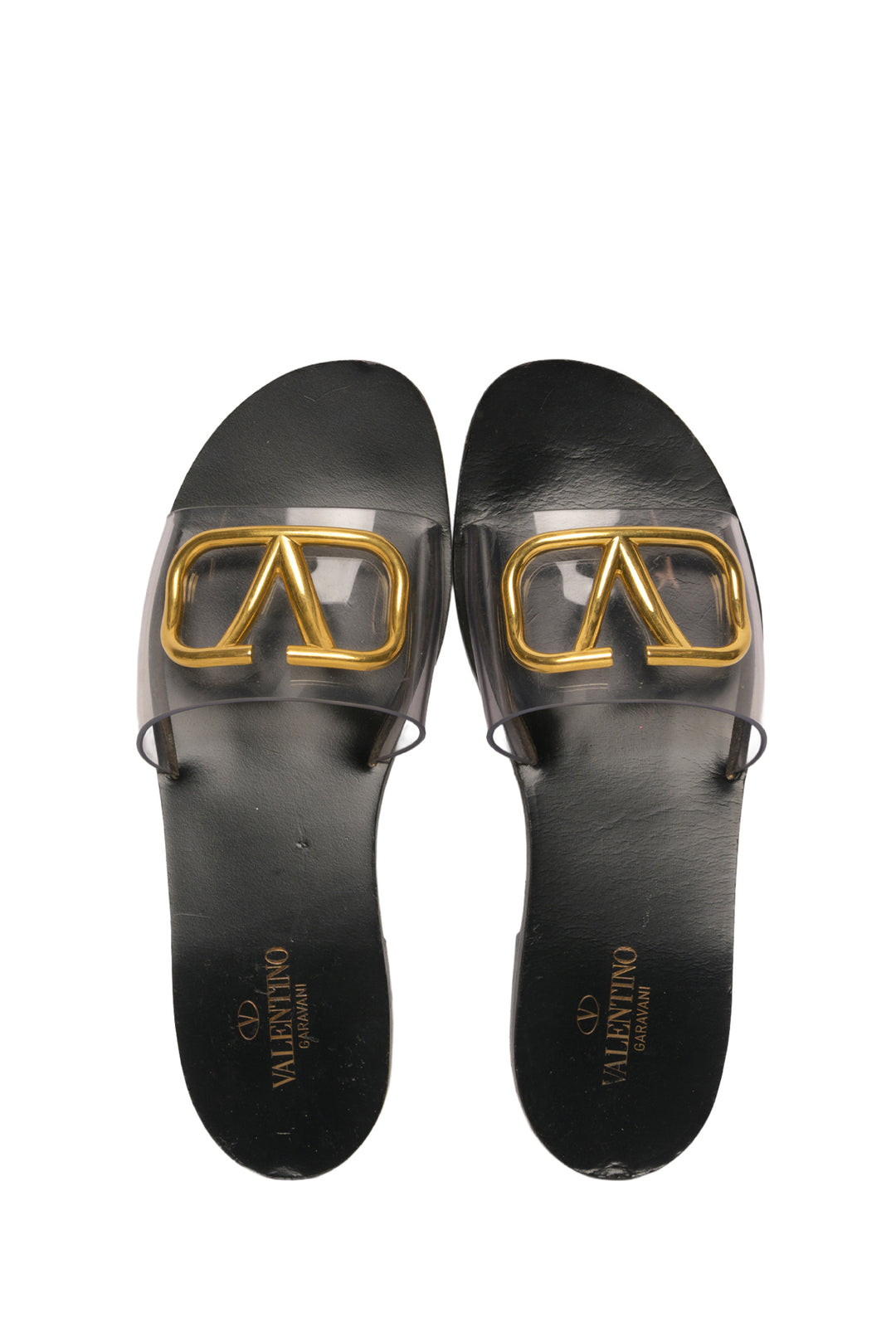 Valentino Size 36 PVC VLogo Slides