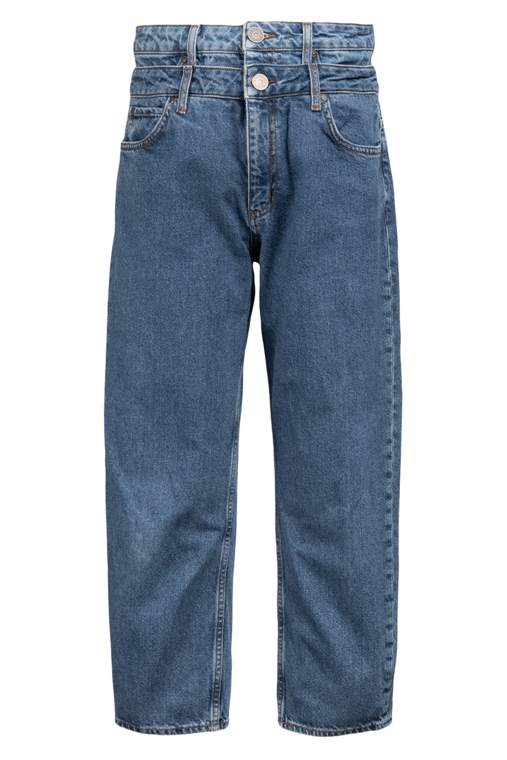 Sandro Size 38 Double-Belted Jeans