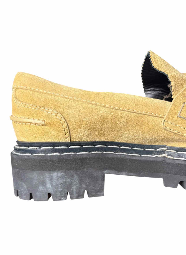 Proenza Schouler Size 38.5 Suede Lug Sole Loafers