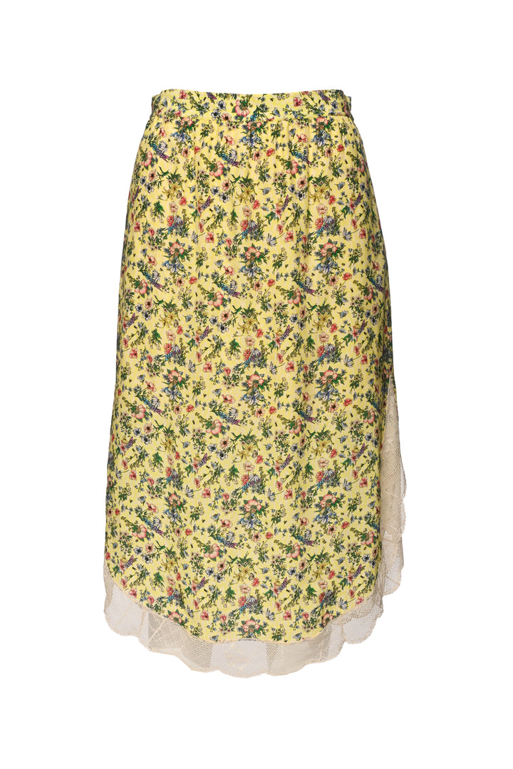 Zadig & Voltaire Size XS Floral & Lace Tank Top & Midi Skirt Set