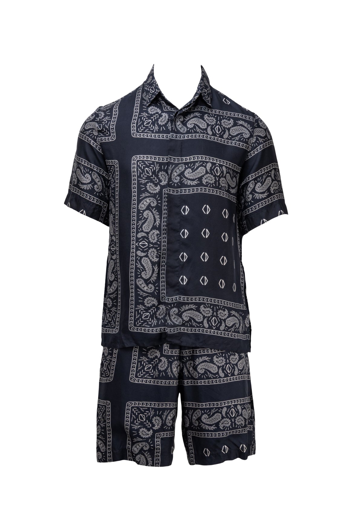 Dior x Cactus Jack Size S Men's Bandana Silk Short-Sleeved Shirt
