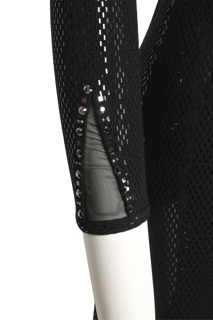 St. John Couture Size 4 Embellished Mesh Cutout Maxi Dress