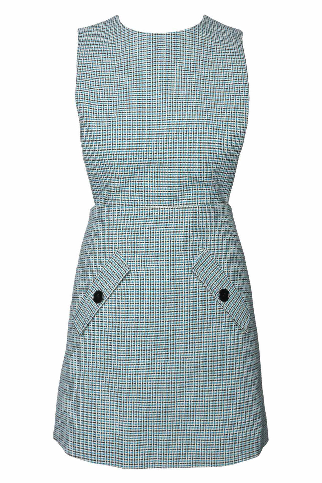 maje Size 1 Plaid Pinafore Dress