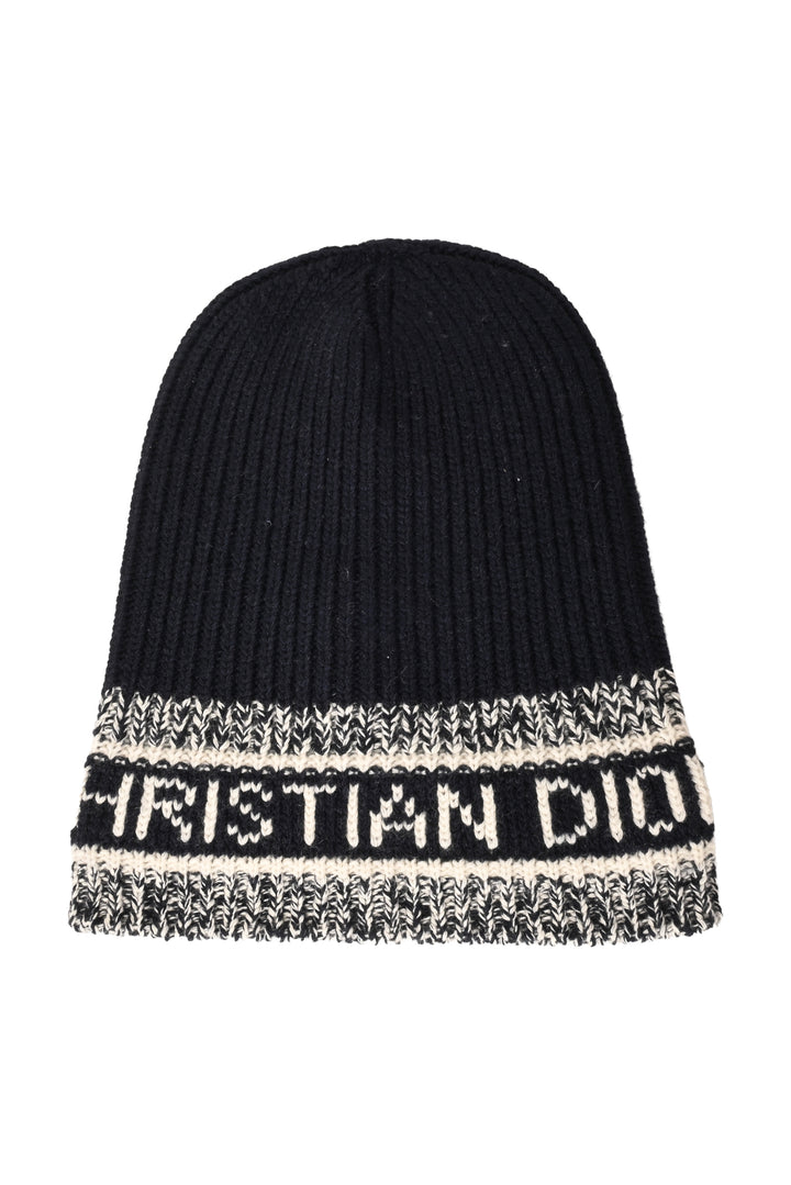 Christian Dior Size OS Wool & Cashmere Logo Beanie