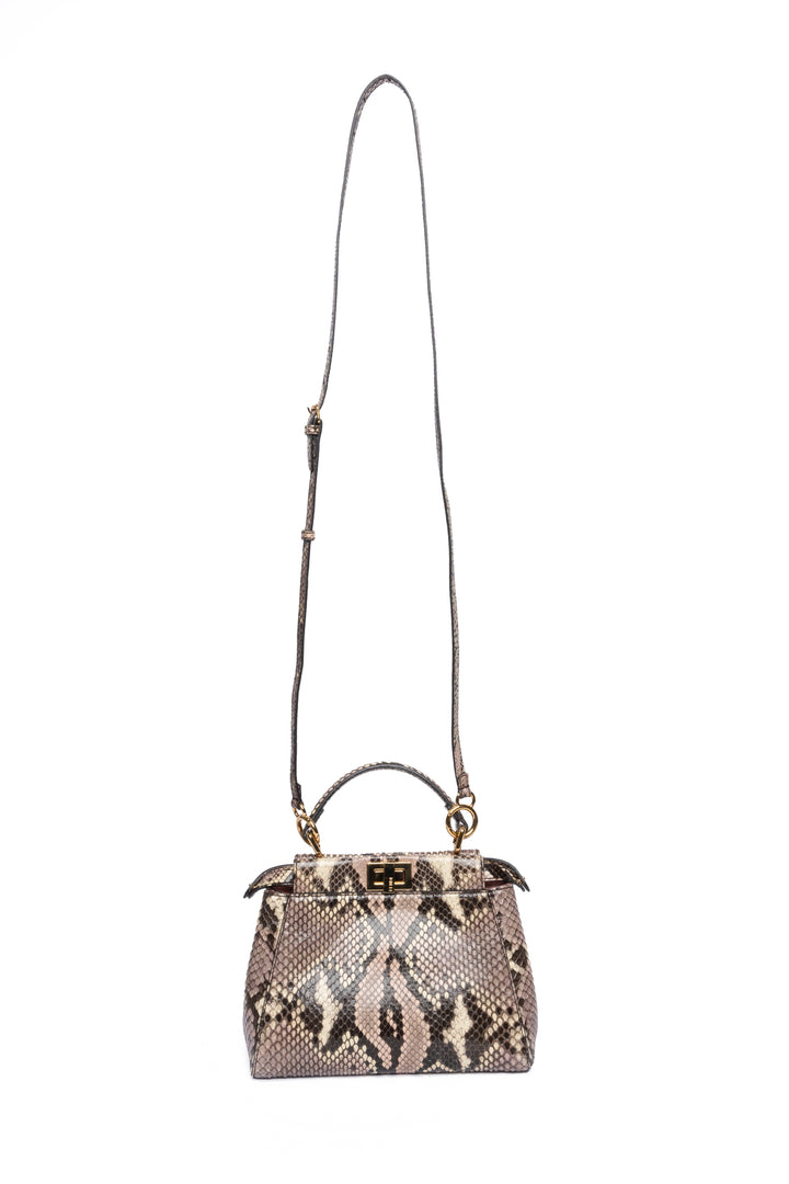 Fendi Python Mini Peekaboo Bag