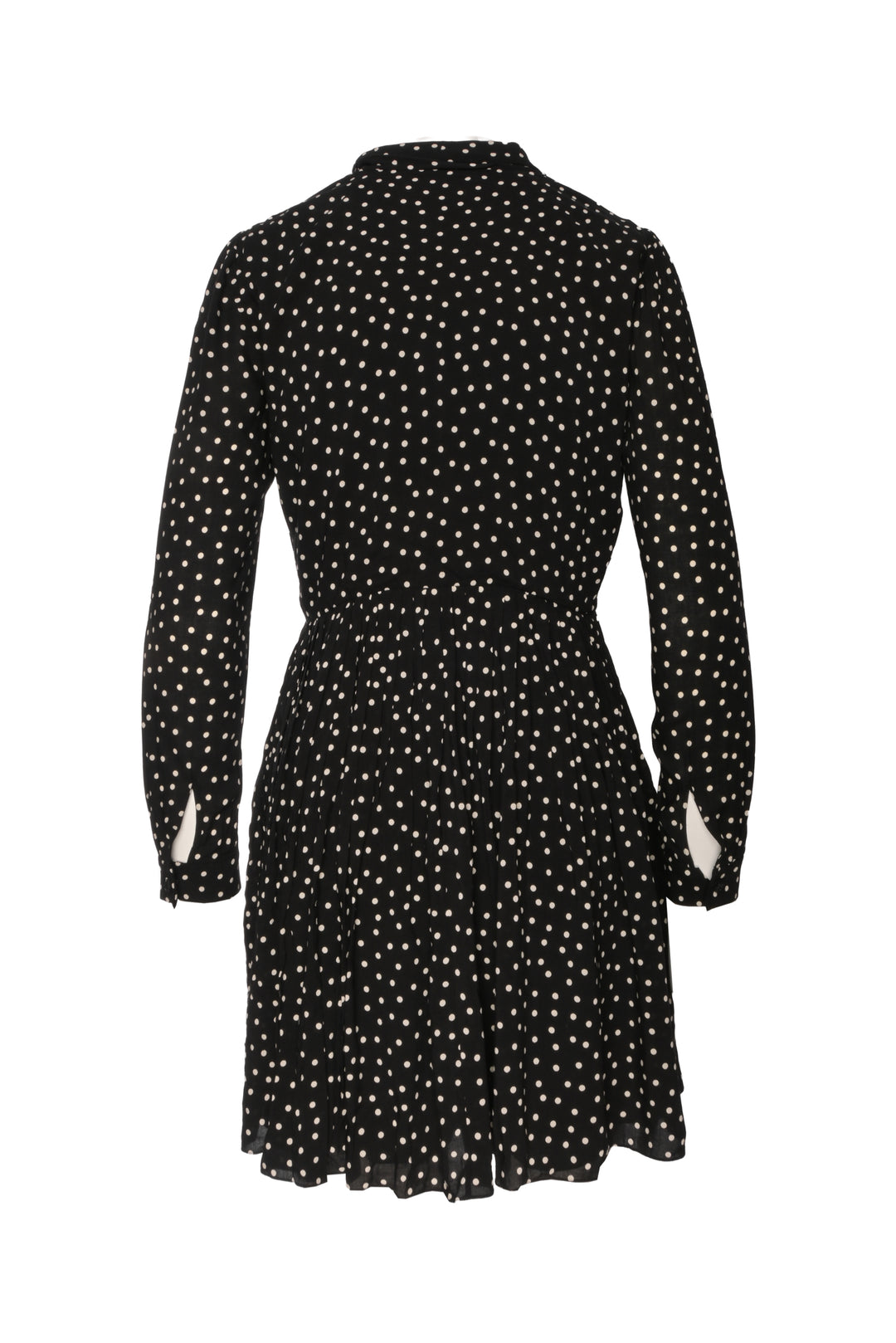 Saint Laurent Size 0 2015 Polkadot Long Sleeve Dress