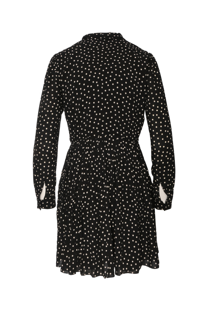 Saint Laurent Size 0 2015 Polkadot Long Sleeve Dress