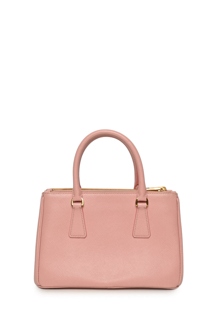 Prada Saffiano Lux Small Double Zip Galleria Tote