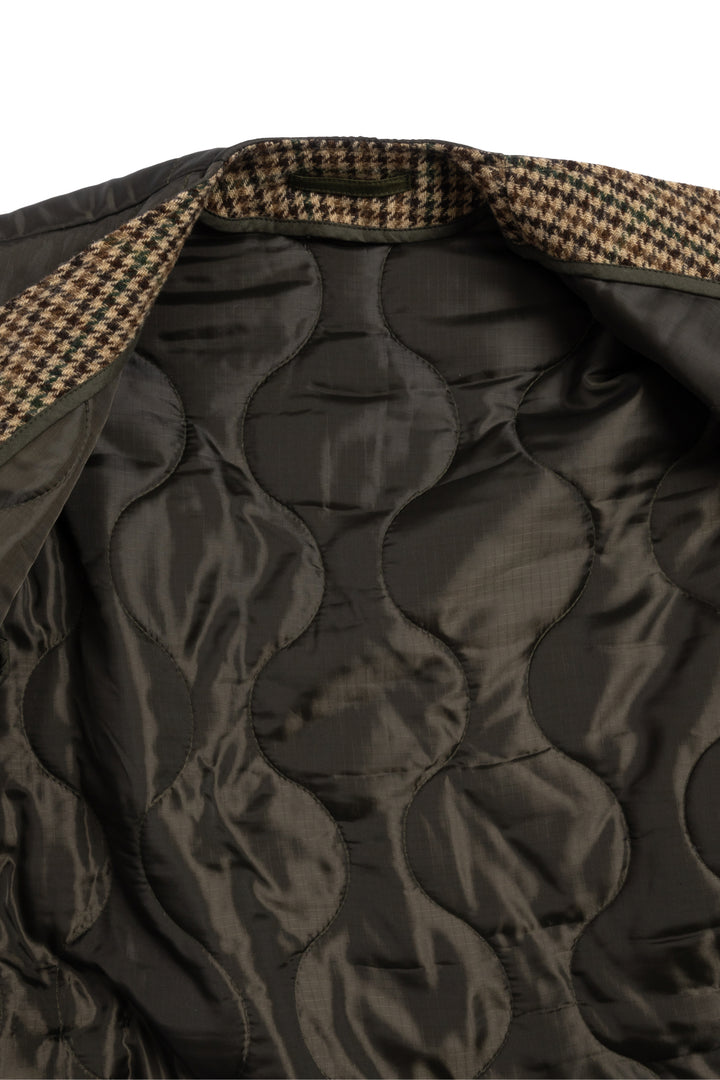 Fortela Size M Quilted Mixed Media Jacket