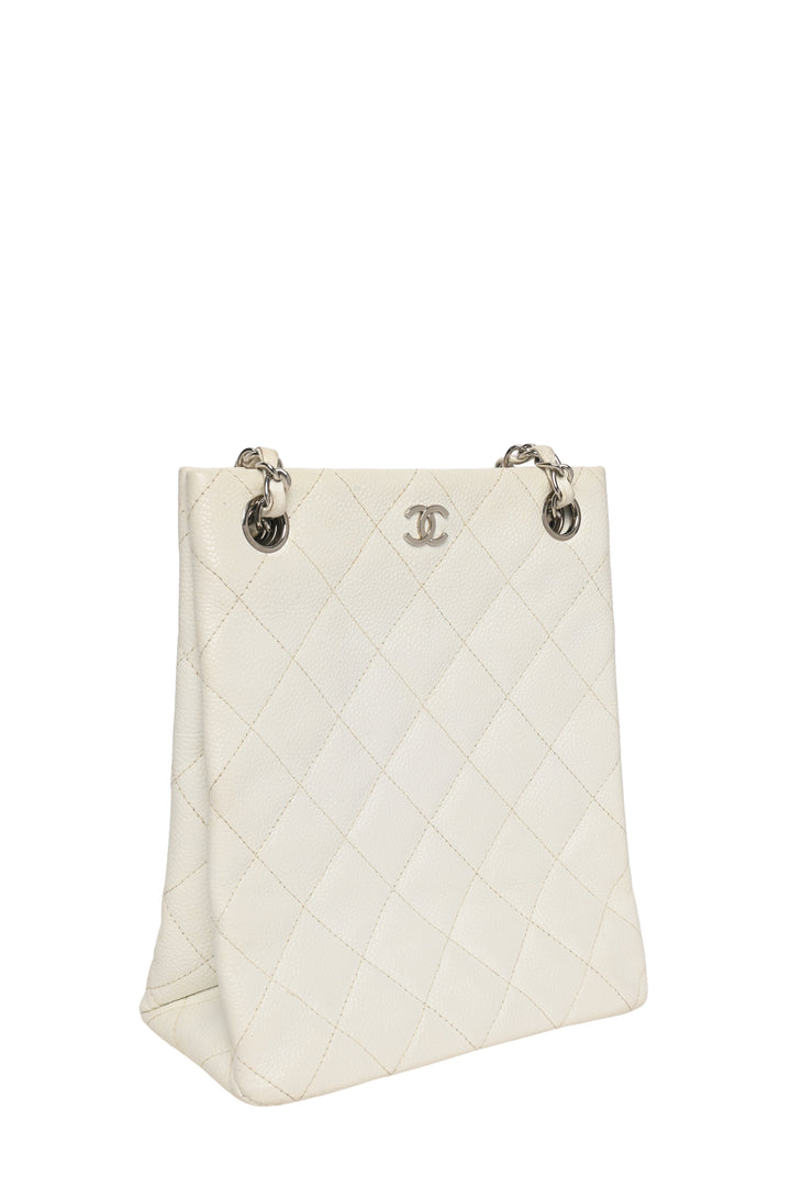Chanel 2000-2002 Caviar Quilted CC Shoulder Bag