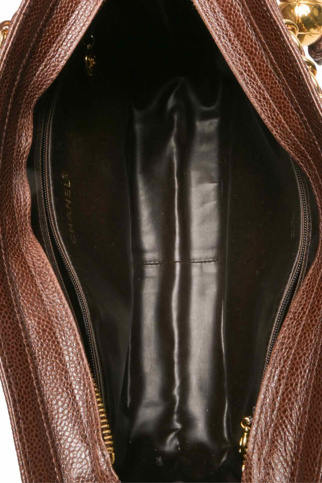 Chanel 1994-96 Caviar Triple CC Shoulder Bag