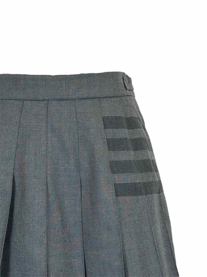 Thom Browne Size 42 Pleated Mini Skirt